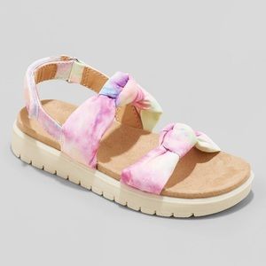 Cat & Jack Tie-Dye Sandals 5 NWT